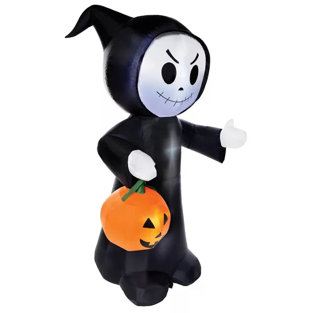 4 Ft Light-Up Reaper Inflatable Decoration - US 9978