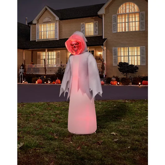 6 Ft Light-Up Dual-Masked Inflatable Decoration - US 4138