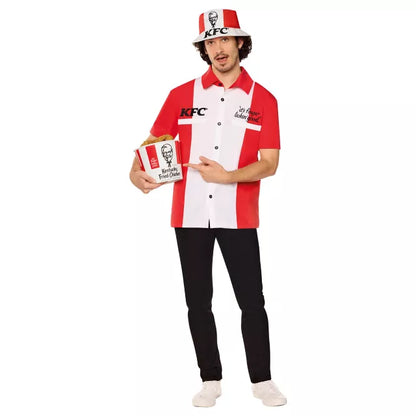 Adult KFC Work Shirt Costume Kit - US 1202