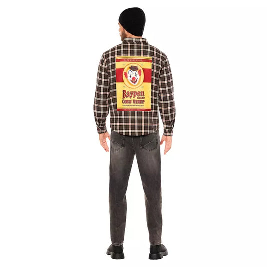 Adult Clown in a Cornfield Flannel Shirt - US 7404