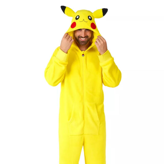 Adult Pikachu Deluxe Hooded Jumpsuit - Pokémon - US 7748