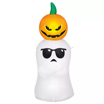 4 Ft Ghost and Pumpkin Inflatable Decoration - US 1198