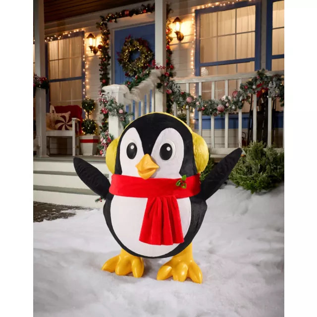 2 Ft 8 In Penguin Caroler Animatronic - US 8692