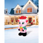 3 Ft Light-Up Pig with Presents Inflatable Decoration - US 8378