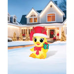3 Ft Light-Up Duck with Presents Inflatable Decoration - US 4668