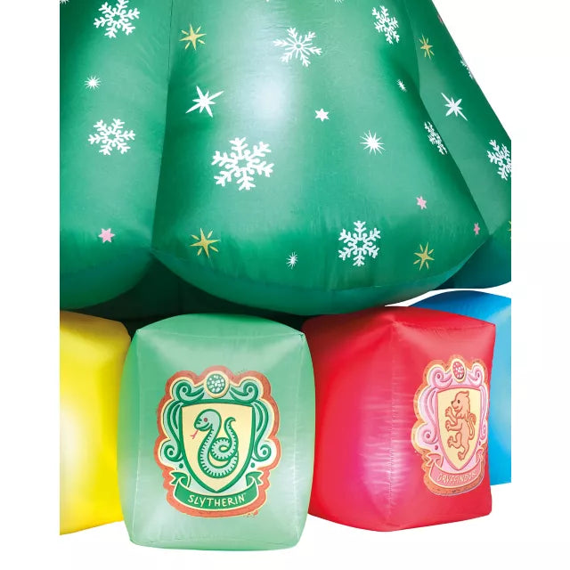8 Ft Light-Up Tree and Harry Potter Inflatable Decoration - US 5637