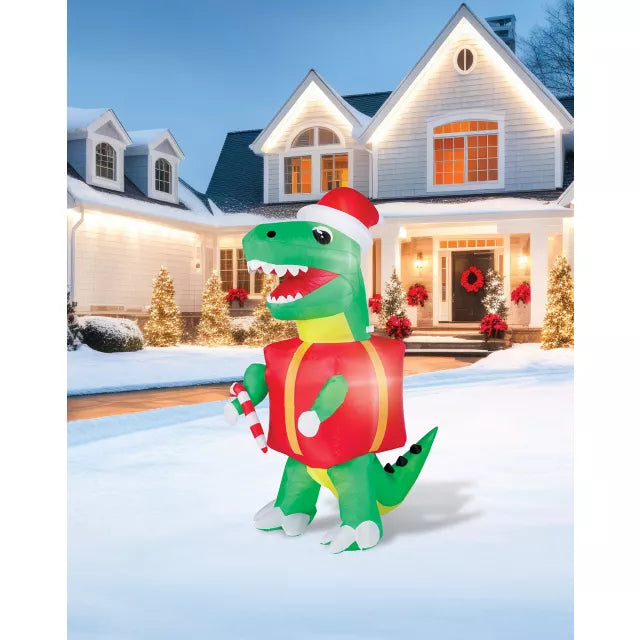 4 Ft Dinosaur Present Inflatable - US 1386