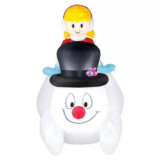 6 Ft Sliding Frosty and Karen Inflatable Decoration - Frosty the Snowman - US 5618