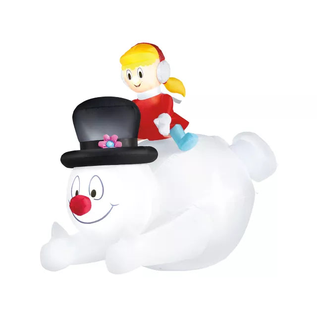 6 Ft Sliding Frosty and Karen Inflatable Decoration - Frosty the Snowman - US 5618