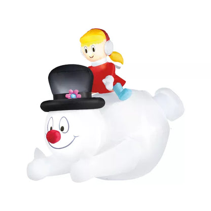 6 Ft Sliding Frosty and Karen Inflatable Decoration - Frosty the Snowman - US 5618