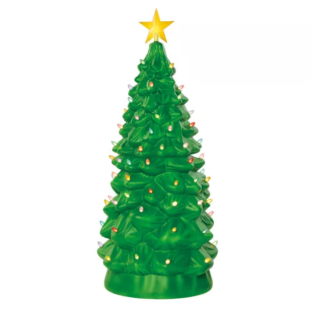 3 Ft 10 In Light-Up Blow Mold Green Christmas Tree - US 0578