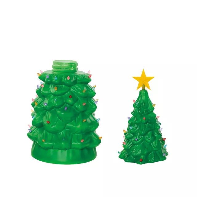 3 Ft 10 In Light-Up Blow Mold Green Christmas Tree - US 0578