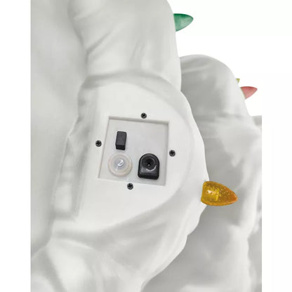 3 Ft 10 In Light-Up Blow Mold White Christmas Tree - US 6141