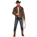 Adult Brown Cowboy Western Jacket - US 5525