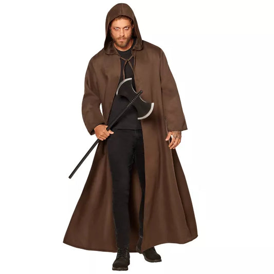 Adult Brown Hooded Cloak - US 0084