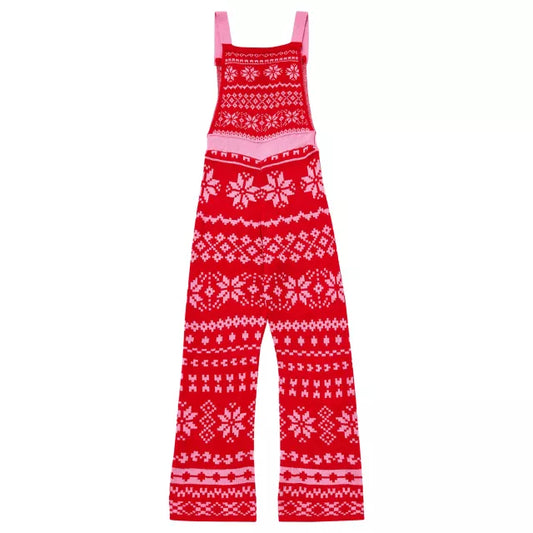 Adult Fa La La Christmas Overalls - US 0263