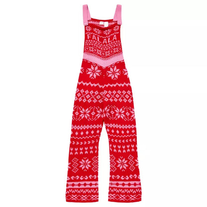 Adult Fa La La Christmas Overalls - US 0263