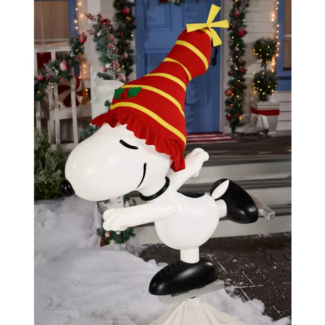 4 Ft 10 In Ice Skating Snoopy Animatronic - Peanuts - US 0891