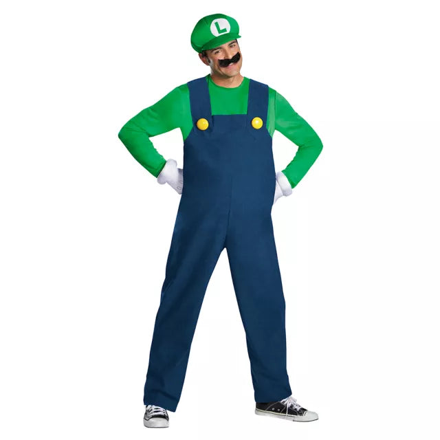Adult Luigi Costume - Mario Bros - US 6009