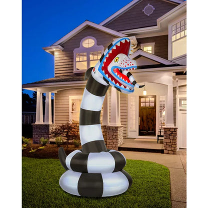 8.9 Ft Sandworm Light-Up Inflatable Decoration - Beetlejuice - US 1967