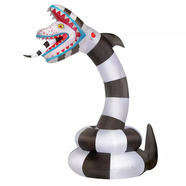 8.9 Ft Sandworm Light-Up Inflatable Decoration - Beetlejuice - US 1967