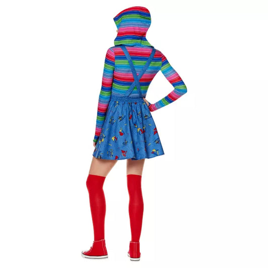 Adult Plus Size Chucky Suspender Dress Costume - US 4520