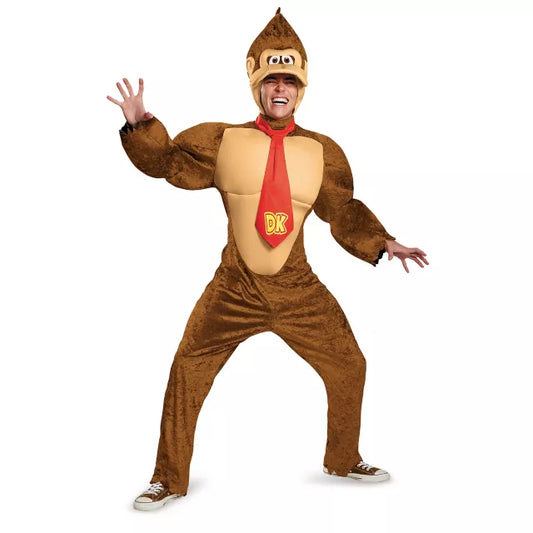 Adult Donkey Kong Muscle Plus Size Costume - Super Mario Bros. - US 1036