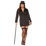 Adult Plus Size Gangster Dress Costume - US 6267