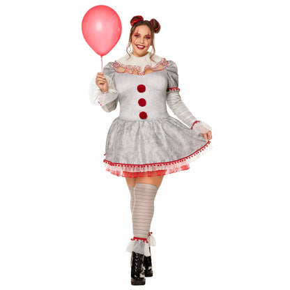 Adult Pennywise Clown Dress Costume - It: Chapter Two - US 5313