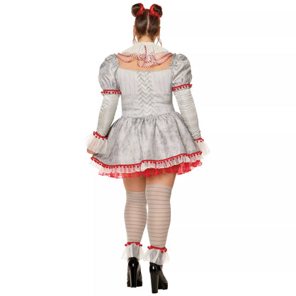 Adult Pennywise Clown Dress Costume - It: Chapter Two - US 5313