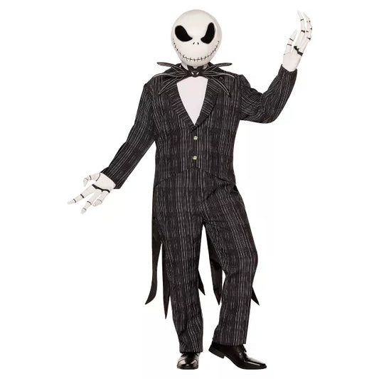 Adult Jack Skellington Plus Size Costume Deluxe - The Nightmare Before Christmas - US 9439