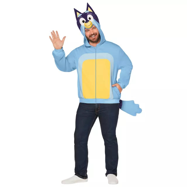 Adult Bandit Costume Top - Bluey - US 0809