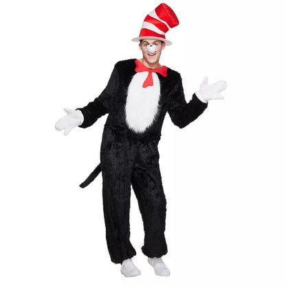 Adult Cat in the Hat One Piece Costume - Dr. Seuss - US 5972