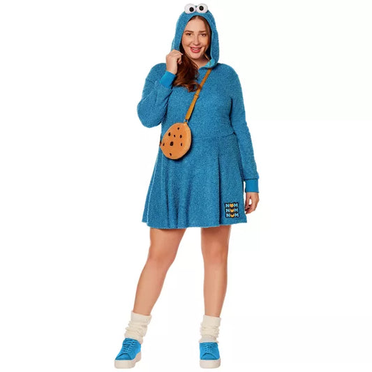 Adult Cookie Monster Plus Size Dress Costume - Sesame Street - US 6347