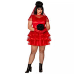 Adult Lydia Deetz Short Dress Plus Size Costume - Beetlejuice - US 2154