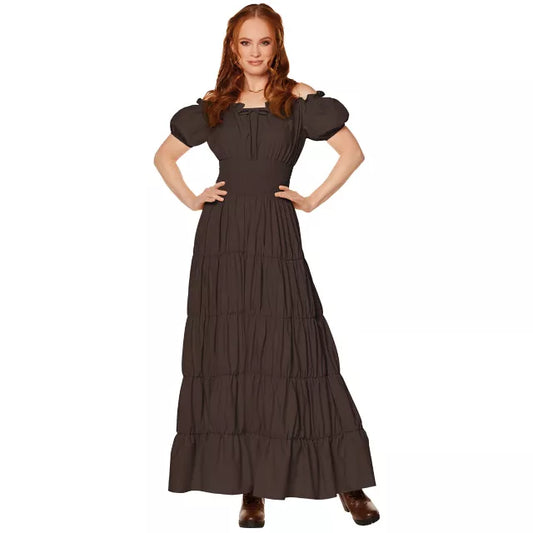 Adult Brown Peasant Dress - US 3694