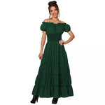 Adult Dark Green Peasant Dress - US 1420