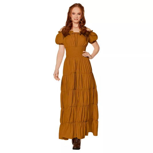 Adult Mustard Peasant Dress - US 3242