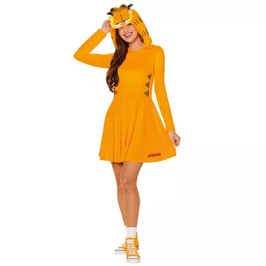 Adult Garfield Hooded Dress Costume - US 5830