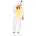 Adult Chicken Jumpsuit Costume - US 2434