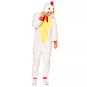 Adult Chicken Jumpsuit Costume - US 2434