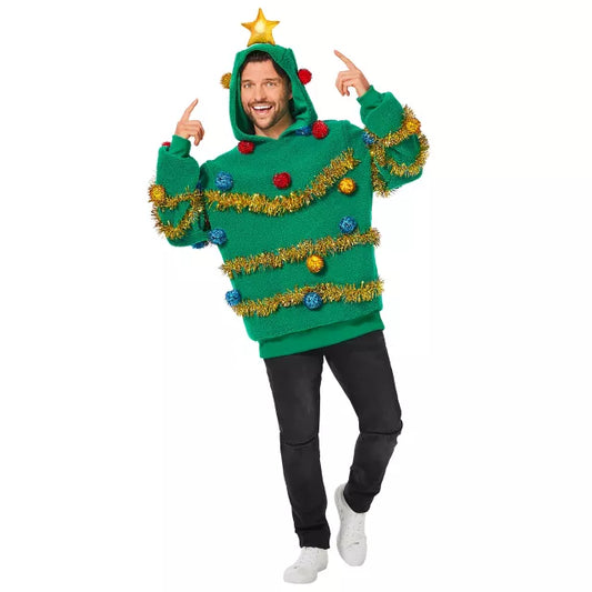 Adult Christmas Tree Hoodie - US 6526