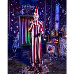 6 Ft 9 In Silent and Deadly Clown Animatronic - US 8948