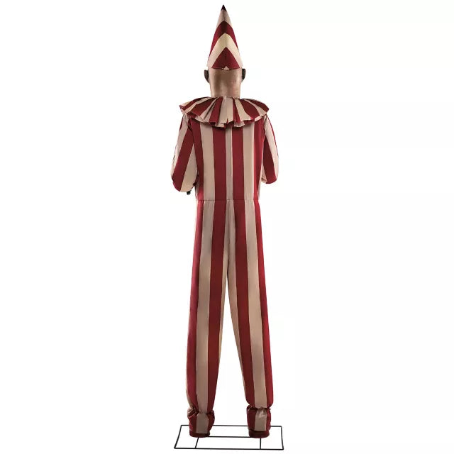 6 Ft 9 In Silent and Deadly Clown Animatronic - US 8948