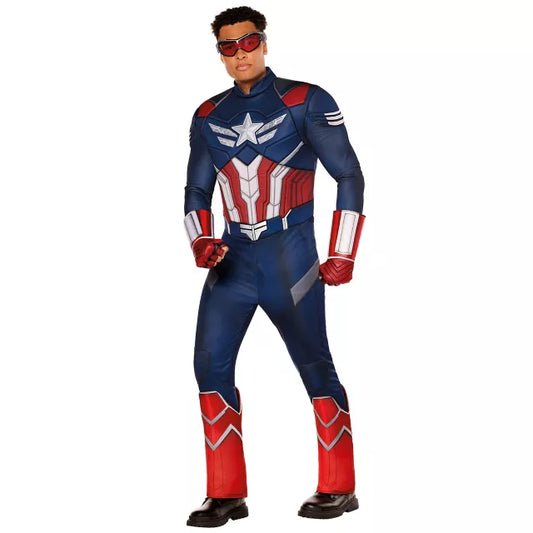 Adult Captain America Muscle Jumpsuit Costume - Captain America: Brave New World - US 4640