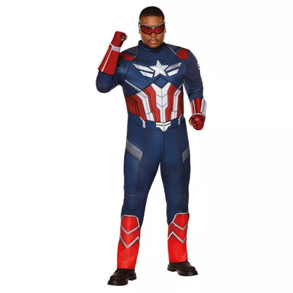 Adult Captain America Muscle Jumpsuit Costume - Captain America: Brave New World - US 4640