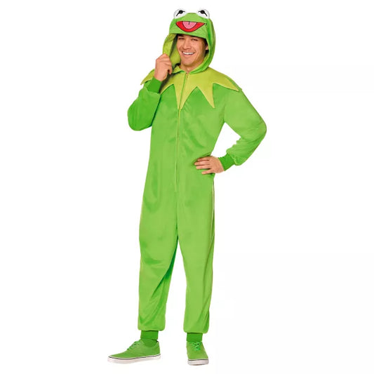 Adult Kermit the Frog Jumpsuit Costume - The Muppets - US 1096