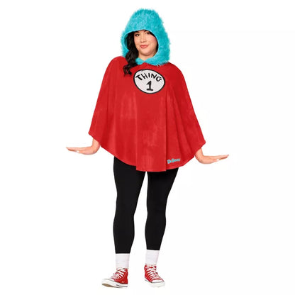 Adult Dr. Seuss Thing Poncho Costume - US 8277