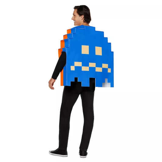 Adult Clyde & Turn to Blue Ghost Reversible 3D Costume - PAC-MAN - US 0155