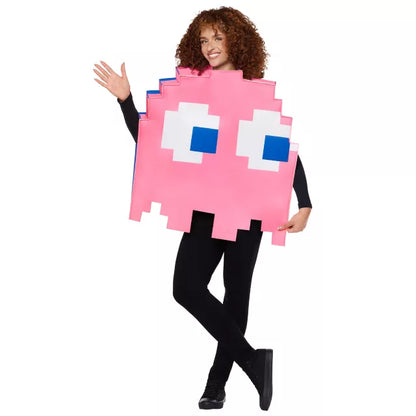 Adult Pinky & Turn to Blue Ghost Reversible 3D Costume - PAC-MAN - US 0291